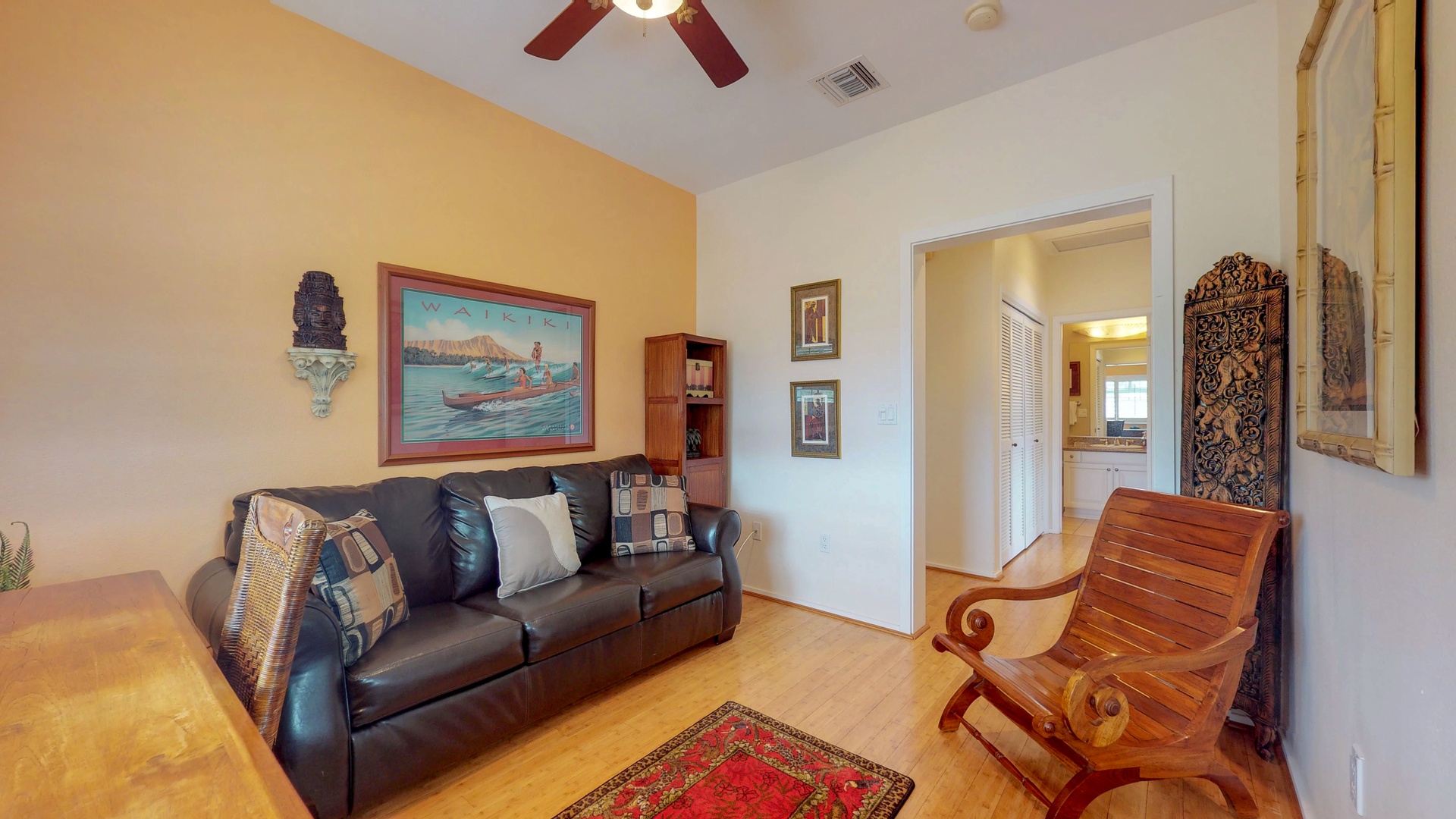 Kapolei Vacation Rentals, Coconut Plantation 1080-1 - Relax in the upstairs den with peaceful surroundings.