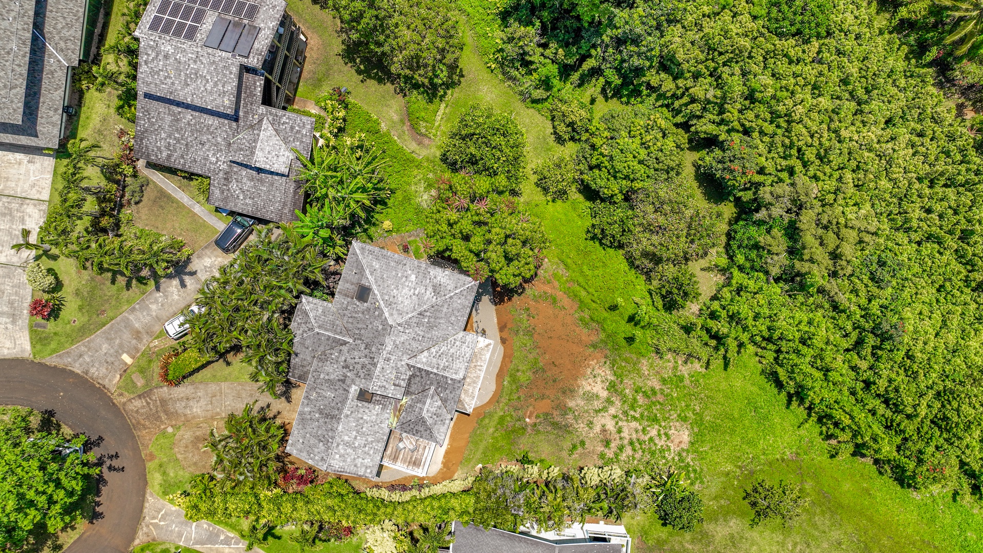 Princeville Vacation Rentals, Wai Lani - Brid's eye view of your getaway home.