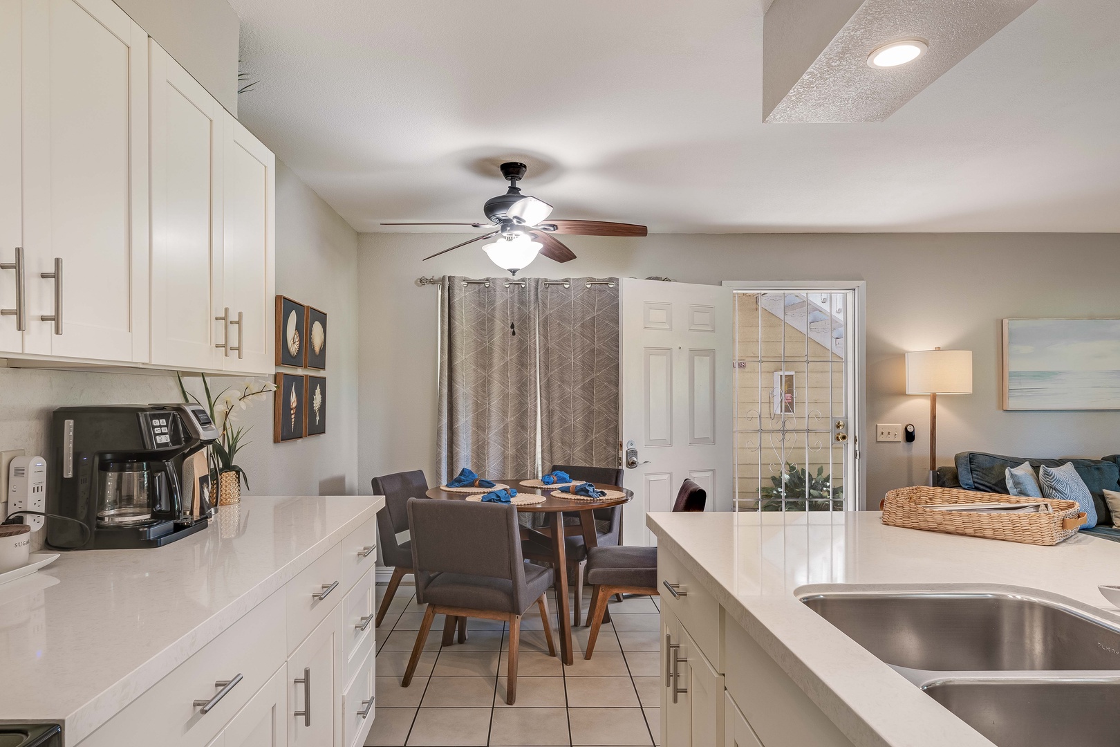 Waikoloa Vacation Rentals, Fairway Terrace F-107 - View from kitchen