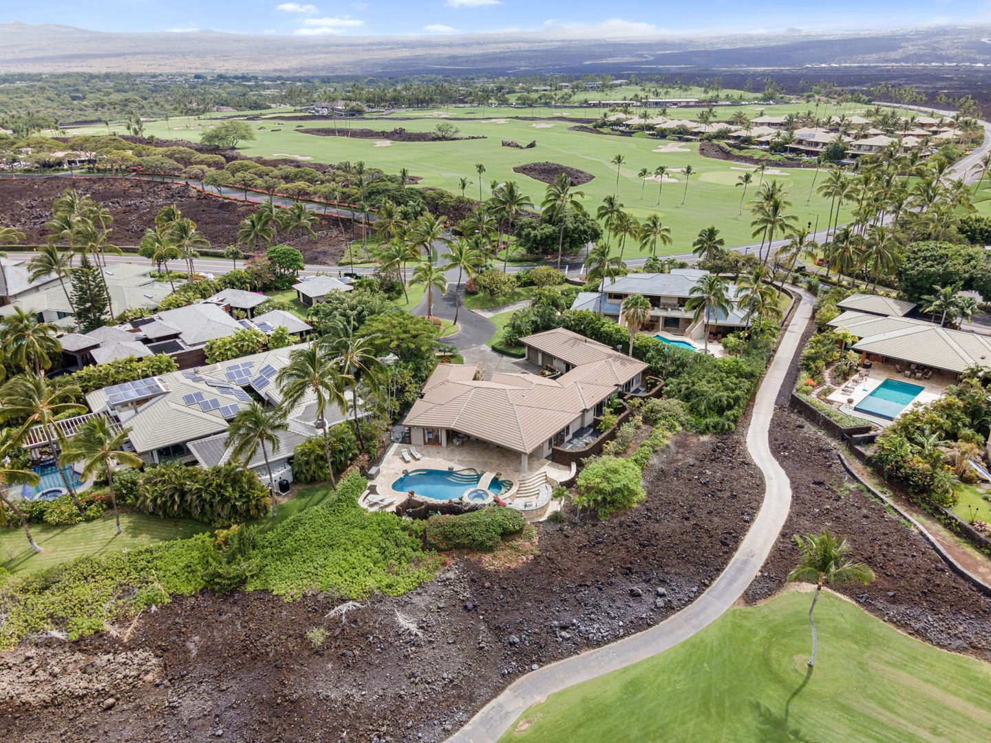 Kamuela Vacation Rentals, Hale Konane - Perched privately above the course, this estate offers uninterrupted views and seclusion.