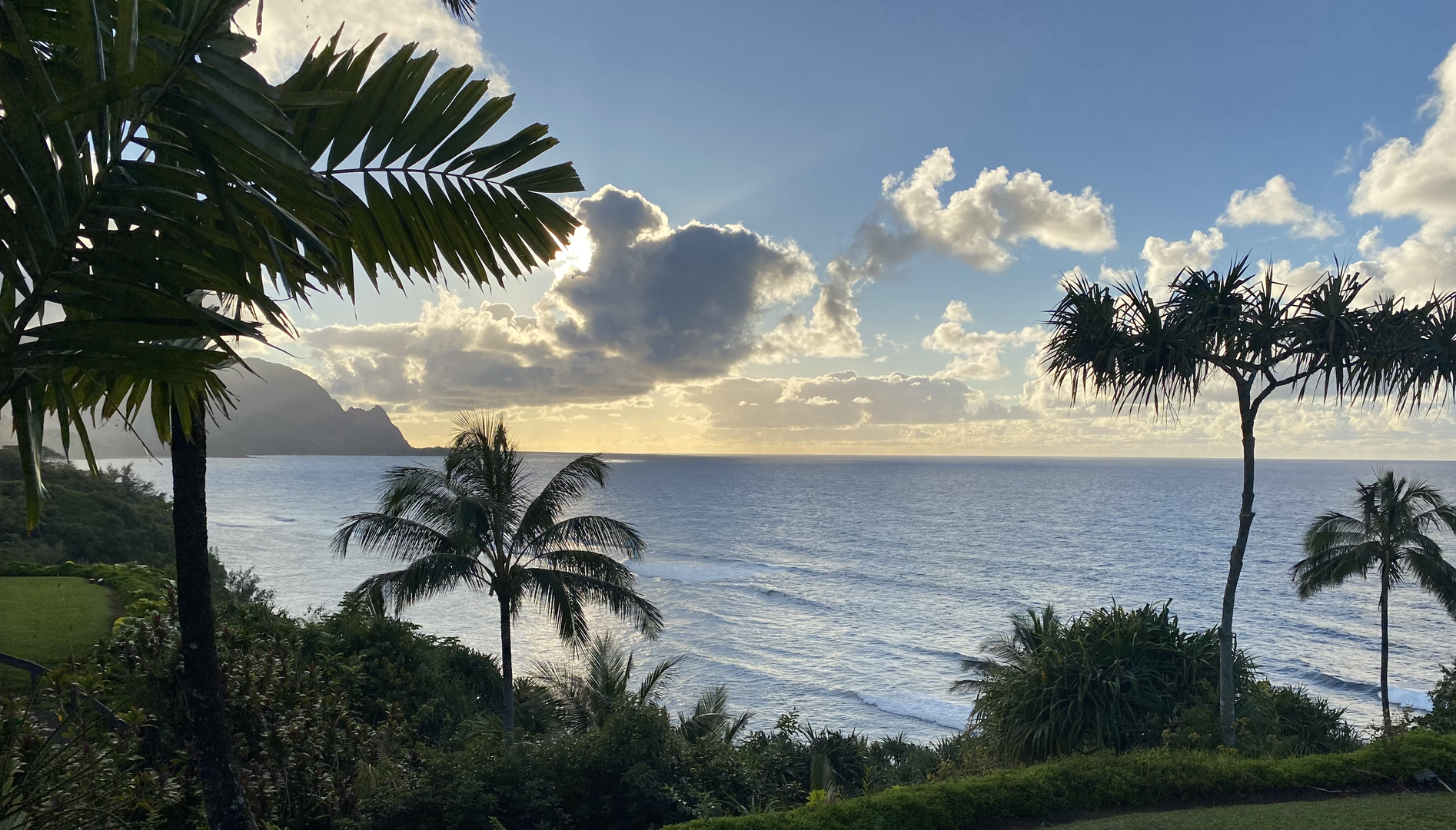 Princeville Vacation Rentals, Pali Ke Kua 207 - Welcoming view of the most beautiful Ocean from the lanai!