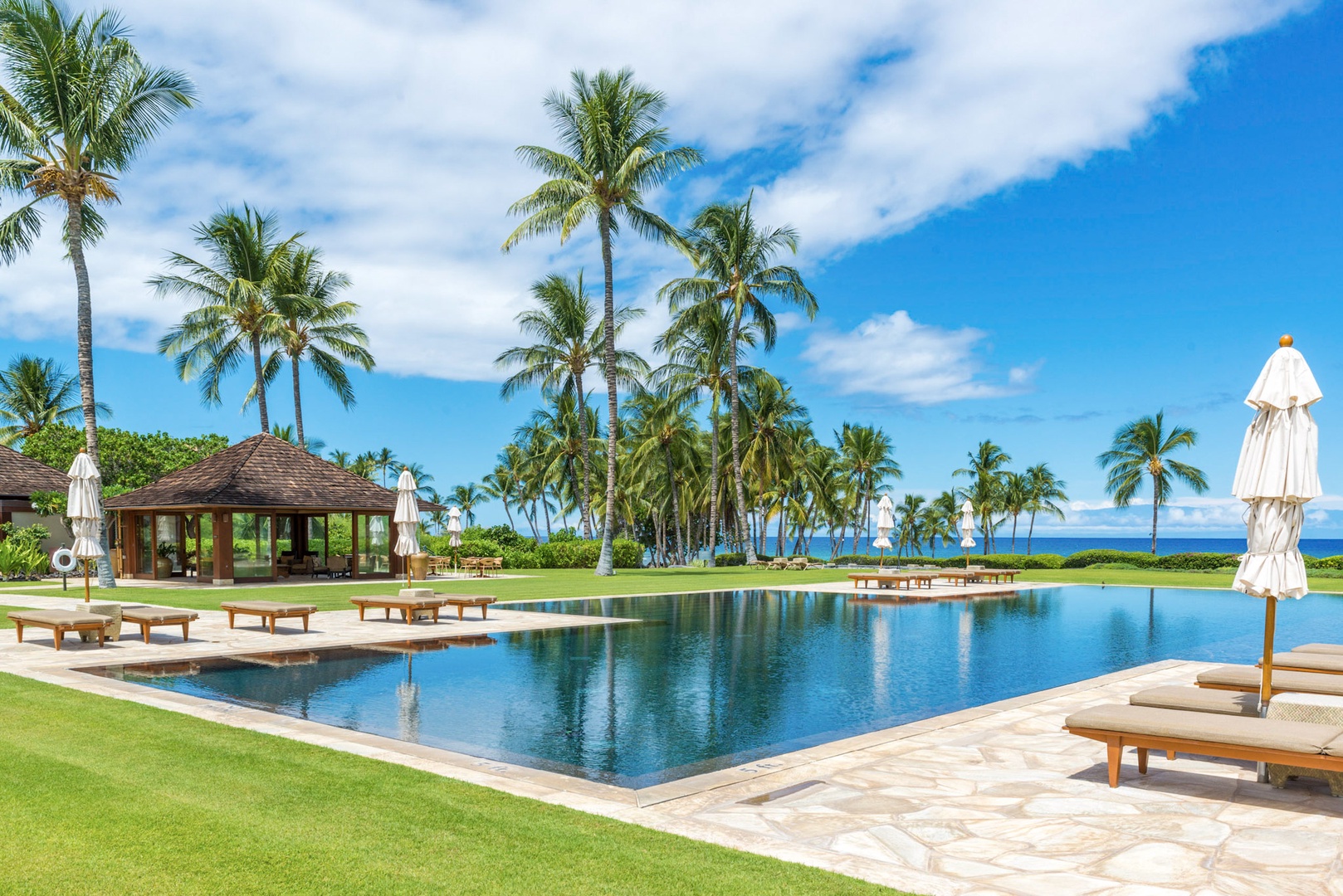 Kamuela Vacation Rentals, 3BD Na Hale 3 at Pauoa Beach Club at Mauna Lani Resort - Epic poolside lounging and views at Pauoa Beach Club