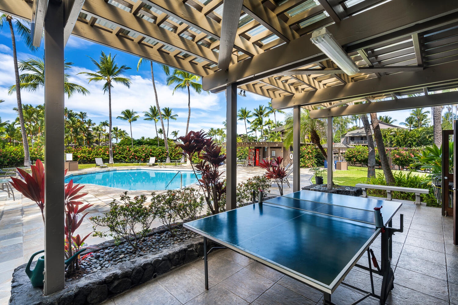 Kailua Kona Vacation Rentals, Kanaloa at Kona 3303 - Enjoy a ping pong game poolside!