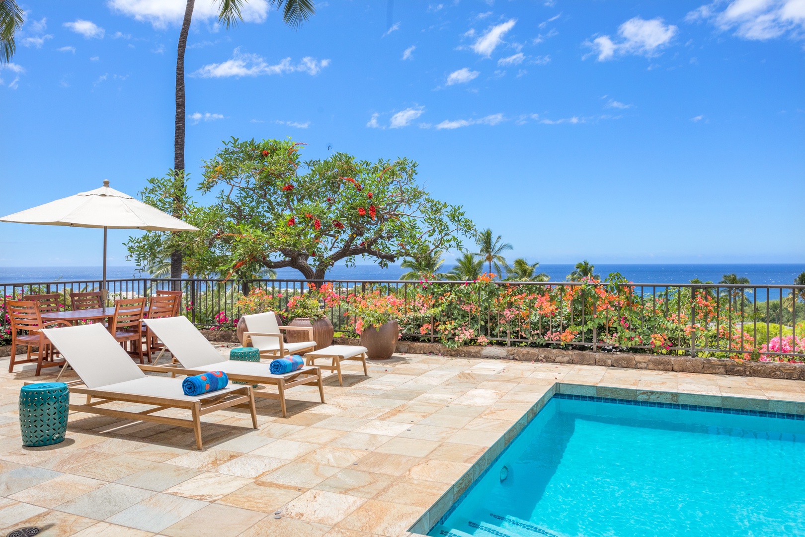Kamuela Vacation Rentals, 4BD Villas (21) at Mauna Kea Resort - Paradise found! Sweeping Ocean & Coastline Views from Pool Deck & Almost All Rooms. Relax in your own Private Pool w/Plentiful Lounge Seating.