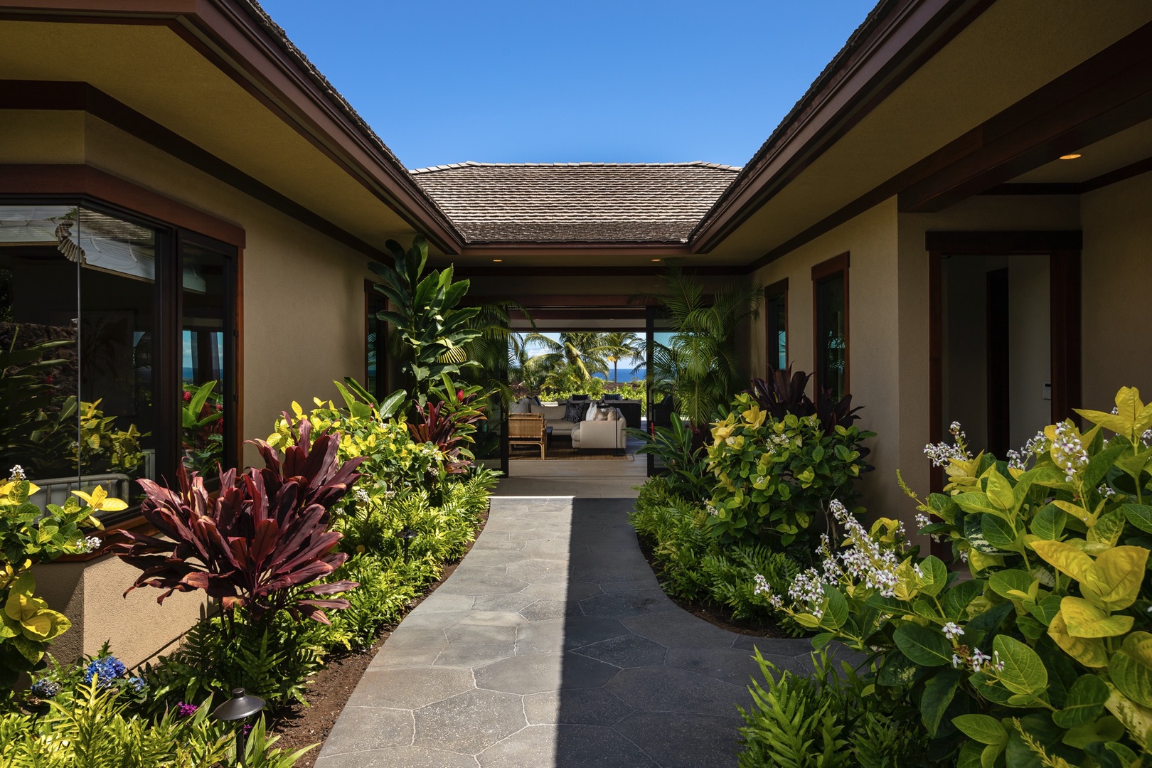 Kailua Kona Vacation Rentals, 4BD Kulanakauhale (3558) Estate Home at Four Seasons Resort at Hualalai - Sublime landscaping and serene water features welcome you to your private oasis in paradise.