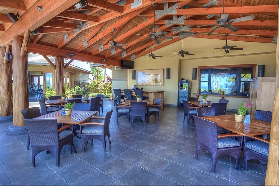 Waikoloa Vacation Rentals, Hali'i Kai 12E - Enjoy poolside dining at the Ocean View Cafe and Happy Hour