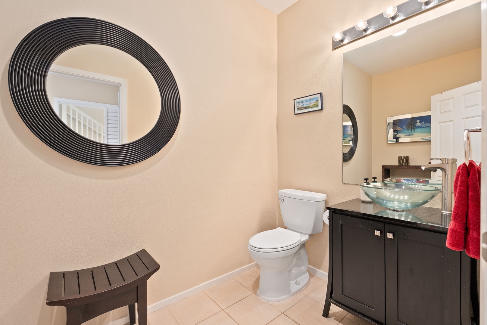 Kapolei Vacation Rentals, Coconut Plantation 1080-4 - A powder room off the living area, handy for guests without a trip upstairs.