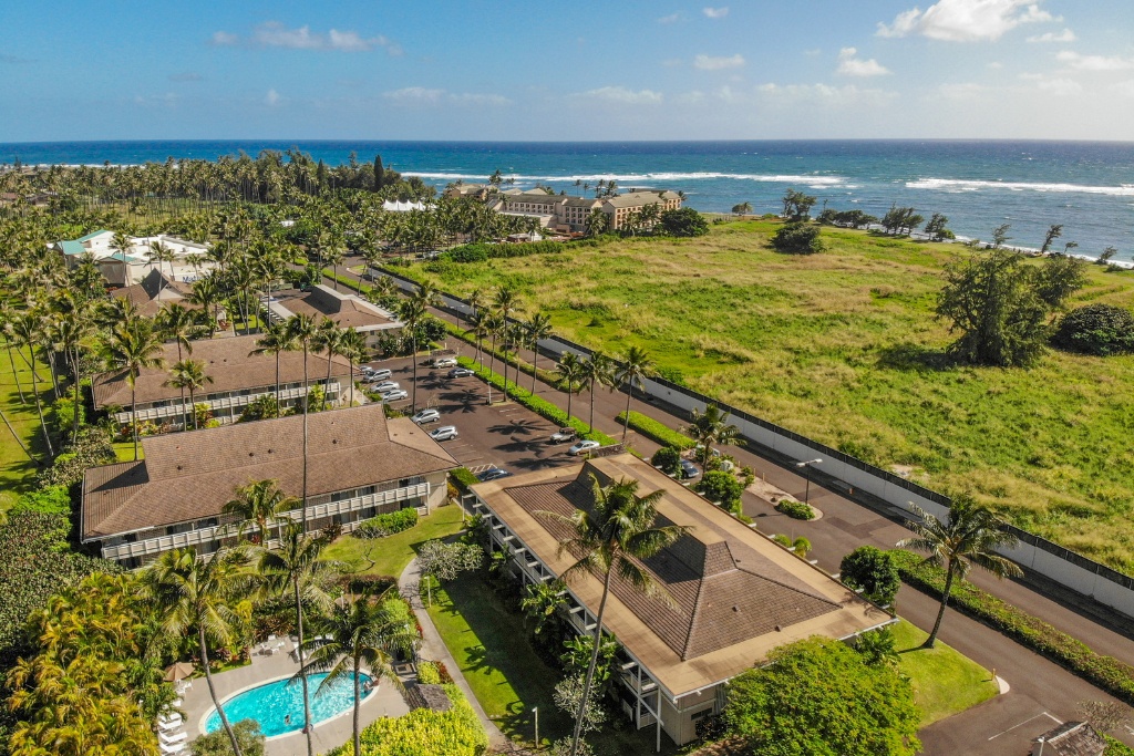 Kapaa Vacation Rentals, Kahaki Hale - The community area of the condo with the shared pool.