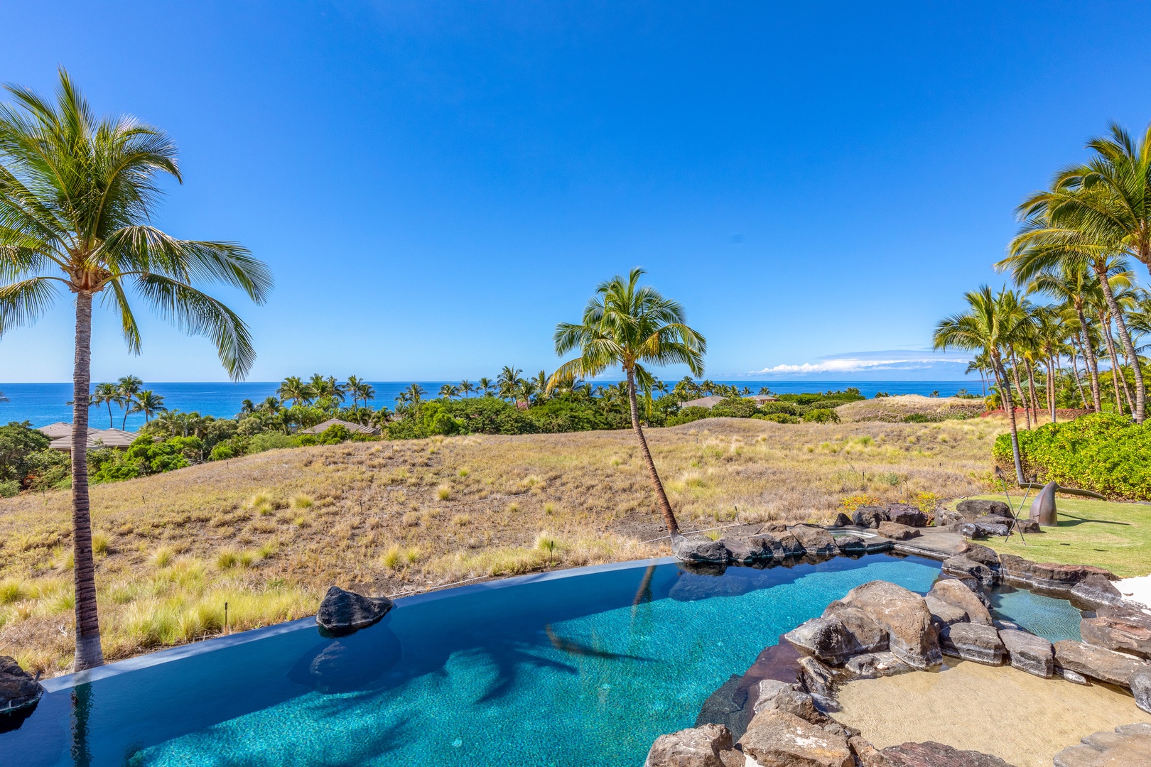 Kamuela Vacation Rentals, Mauna Kea Resort Bluffs 22 - The Beach House - Saltwater Infinity Pool with Stunning Views