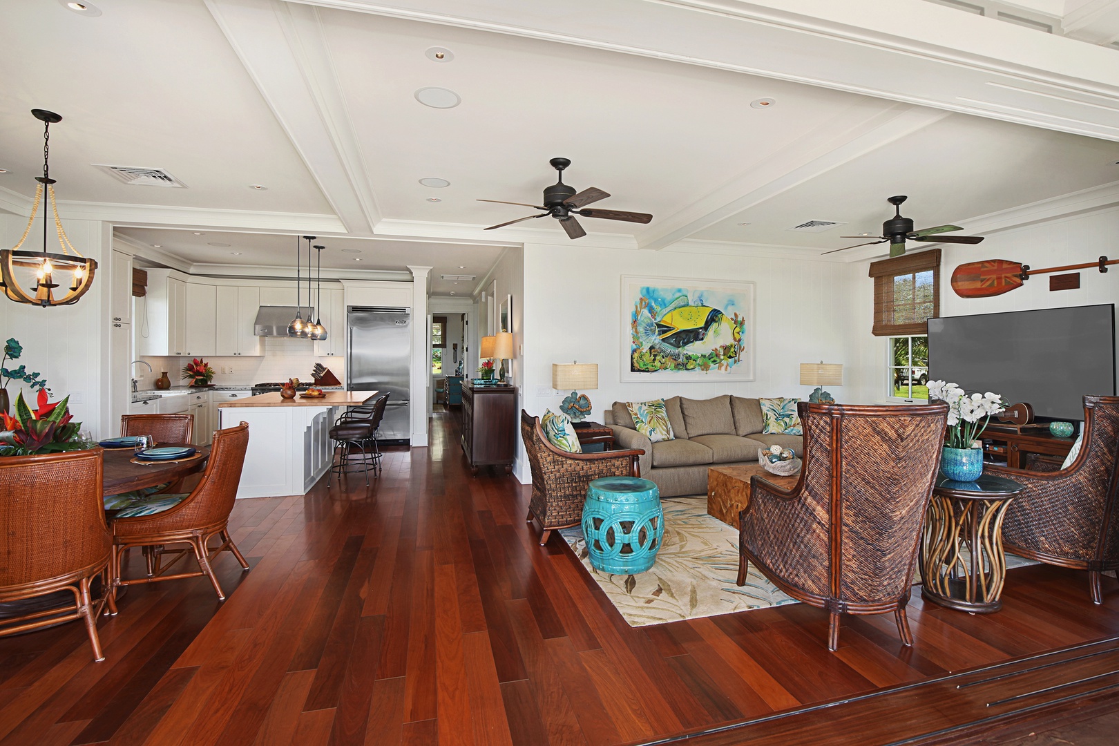 Koloa Vacation Rentals, Honu Hale at Kukui'ula - Living area