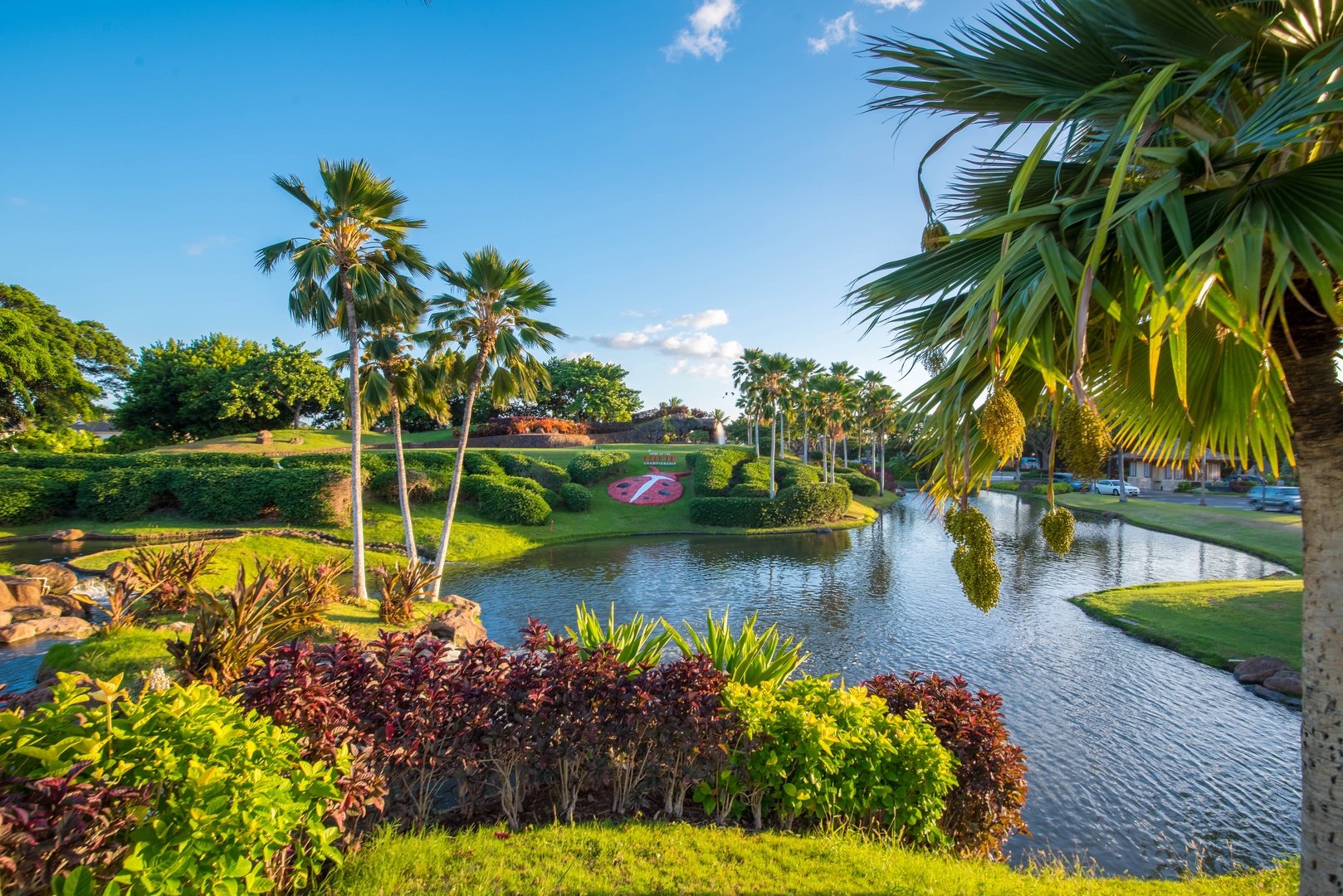 Kapolei Vacation Rentals, Coconut Plantation 1194-3 - Enjoy the golf course and lush green landscaping on the island.