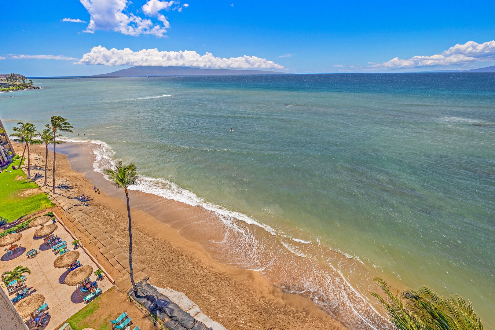 Lahaina Vacation Rentals, Royal Kahana 1010 - The view from the lanai offers stunning beach scenery and endless ocean horizons, making it an ideal spot to enjoy the beauty of the coast.