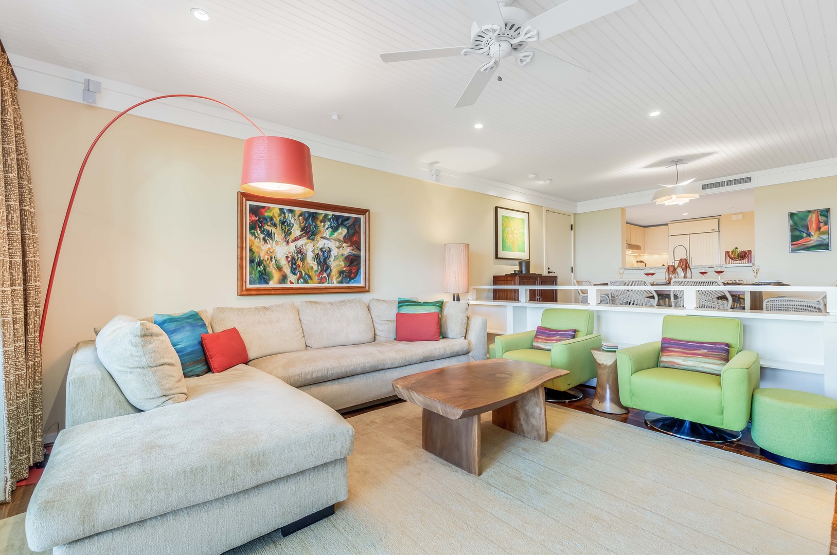 Kahuku Vacation Rentals, Turtle Bay Villas 116 - Living area