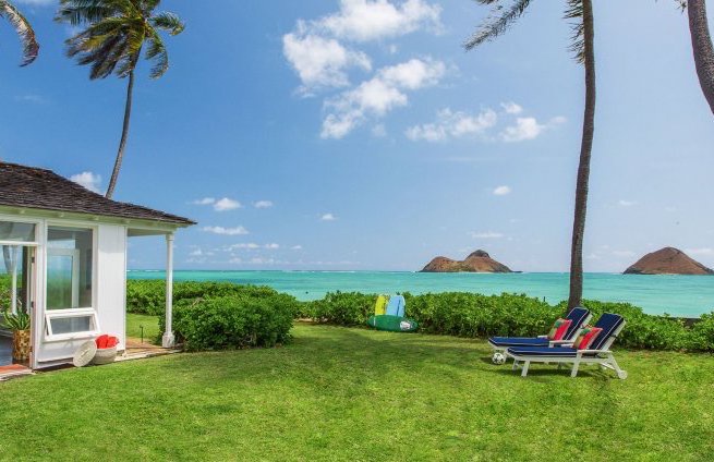 Kailua Vacation Rentals, Lanikai Oceanside 4 Bedroom - Wake up to this view of the Mokulua Islands