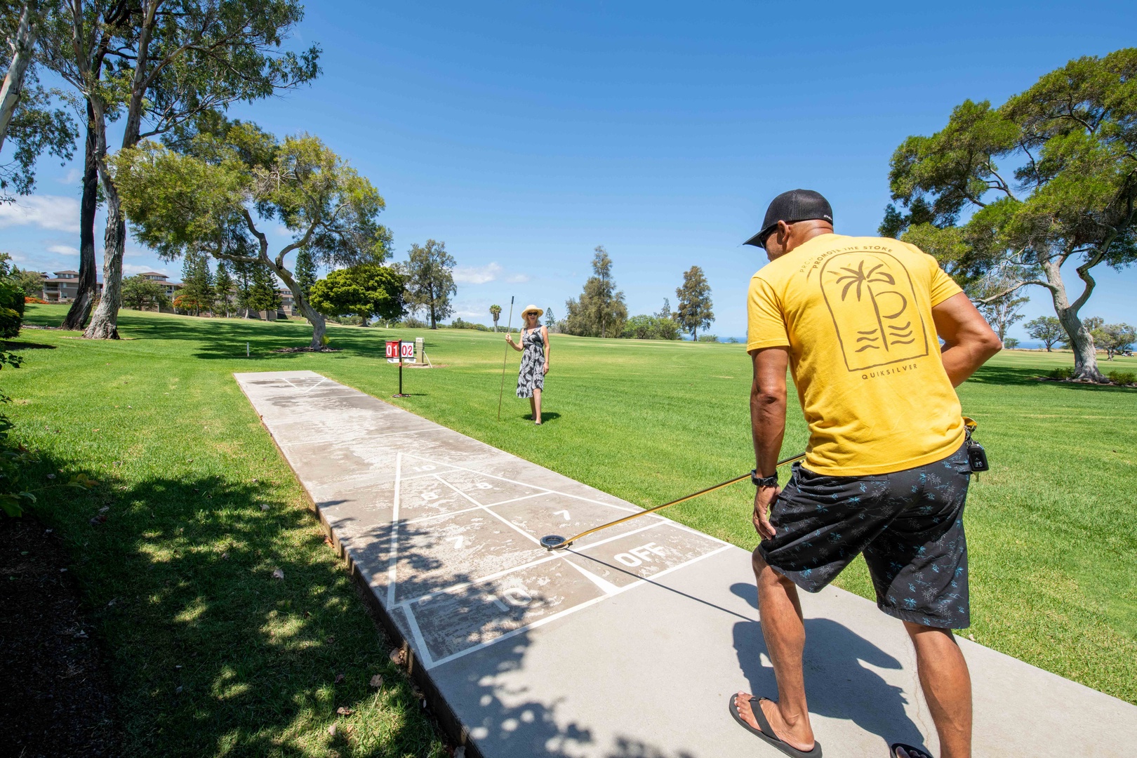Waikoloa Vacation Rentals, Waikoloa Villas A107 - Have fun with family or guests at the on-site shuffleboard court—an entertaining way to enjoy the tropical outdoors.