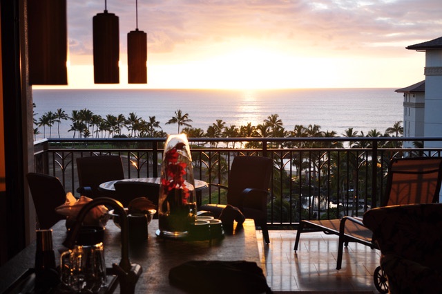 Kapolei Vacation Rentals, Ko Olina Beach Villas O805 - Sunset views from the lanai!