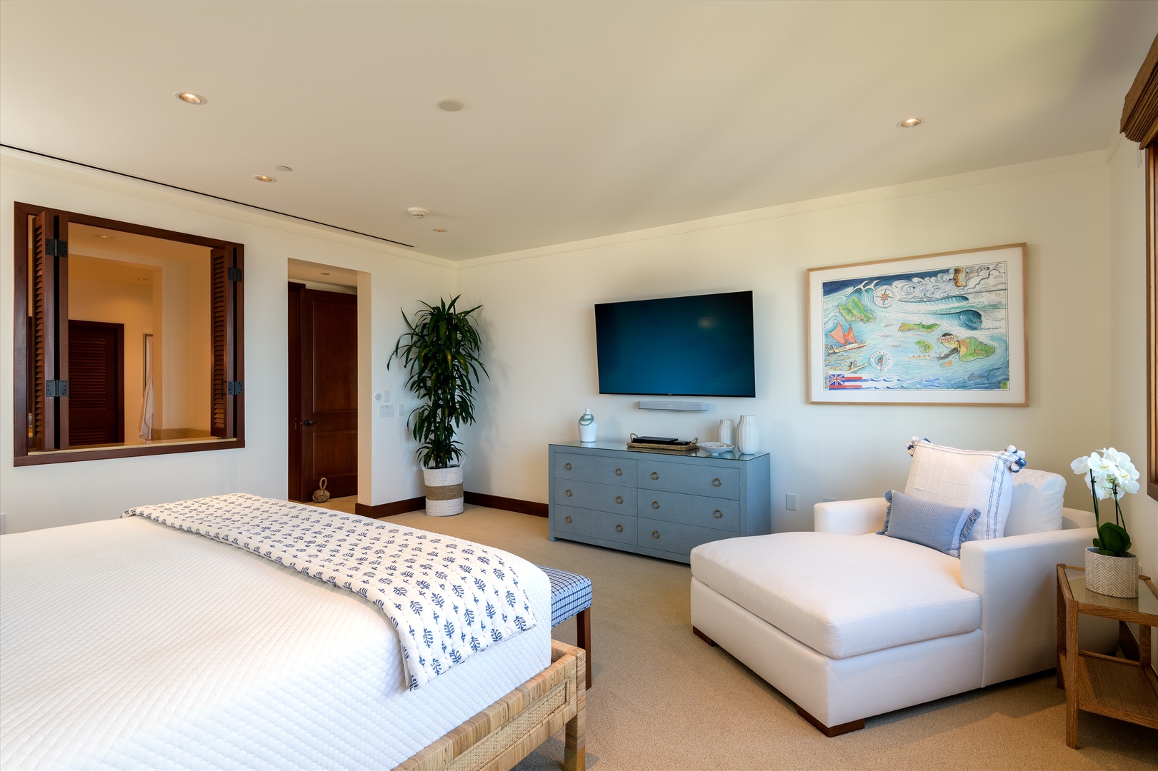 Wailea Vacation Rentals, Blue Ocean Suite H401 at Wailea Beach Villas* - Ocean View Master Bedroom