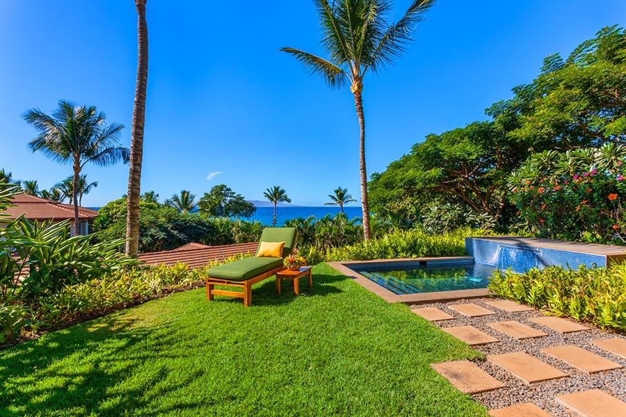 Wailea Vacation Rentals, Solara Luxe Pool Villa D101 at Wailea Beach Villas* - Indoor/Outdoor Living with Partial Ocean View, Covered Veranda, Viking Gas Grill