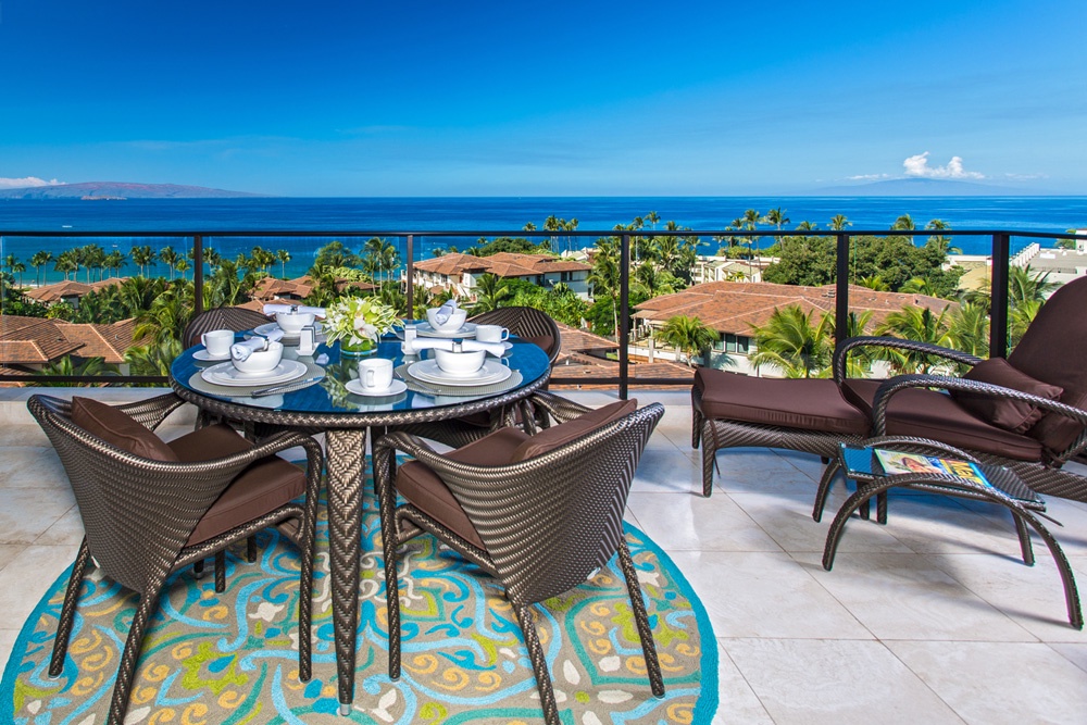 Wailea Vacation Rentals, Pacific Paradise Suite J505 at Wailea Beach Villas* - Ocean View Great Room with Spectacular Views