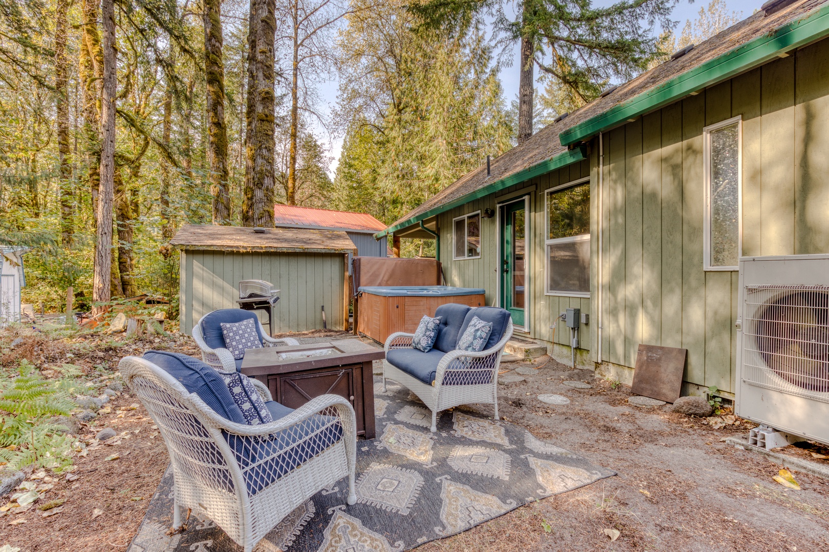 Brightwood Vacation Rentals, Riverside Retreat - Sit back and admire the natural beauty of Mt Hood