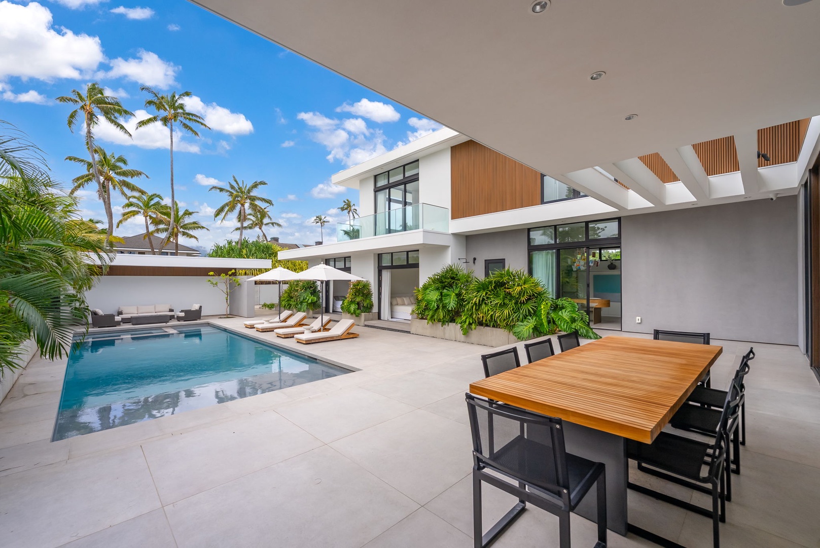 Kailua Vacation Rentals, Kailua Beach Escape - Gather for open-air meals just steps from the pool and tropical gardens.
