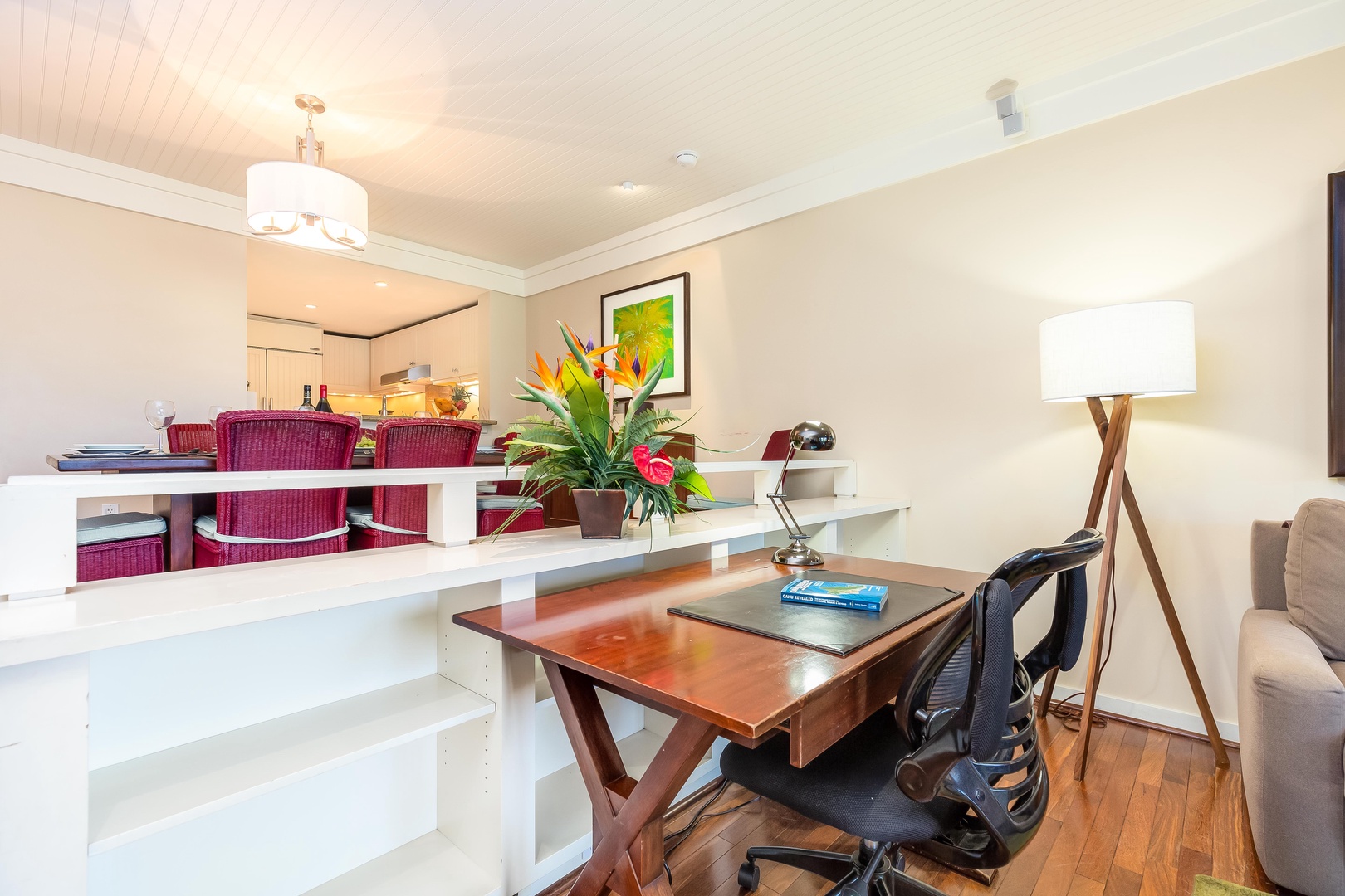 Kahuku Vacation Rentals, Turtle Bay Villas 108 - Dedicated work desk and chair