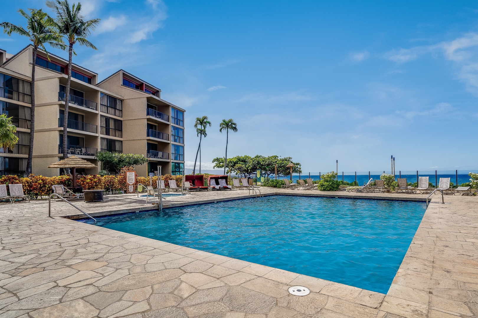 Lahaina Vacation Rentals, Kaanapali Shores 746 - Lounge by the oceanfront pool and soak in the sun at Kaanapali Shores 746.