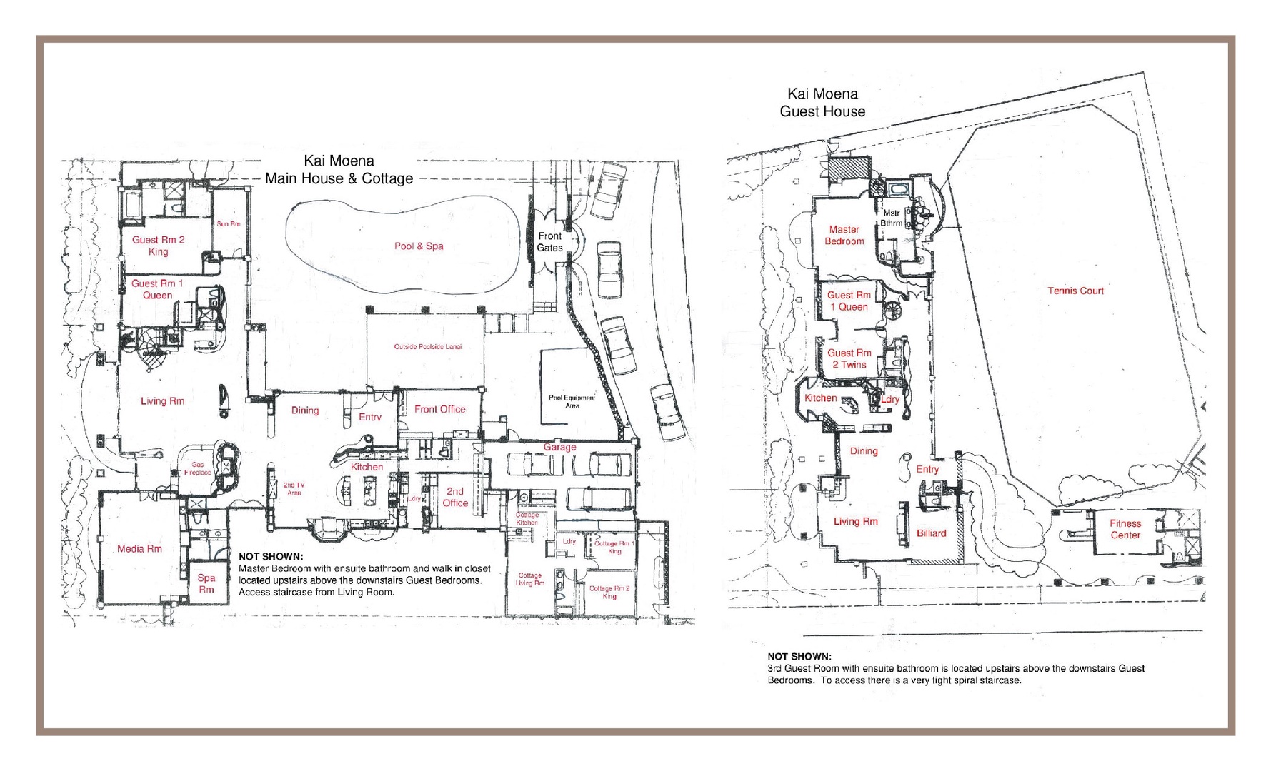 Kailua Vacation Rentals, Kailua's Kai Moena Estate - Kai Moena Estate Floor Plan