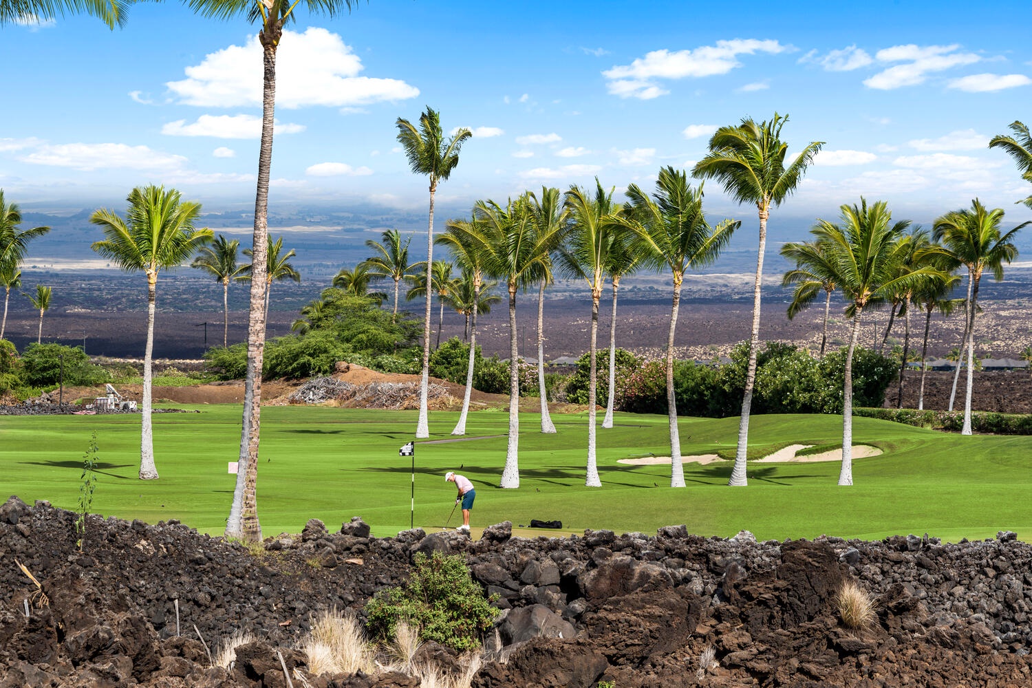 Kamuela Vacation Rentals, Laule'a at the Mauna Lani Resort #14 - Unwind with stunning views of the Mauna Lani golf course and Kohala Coast terrain.