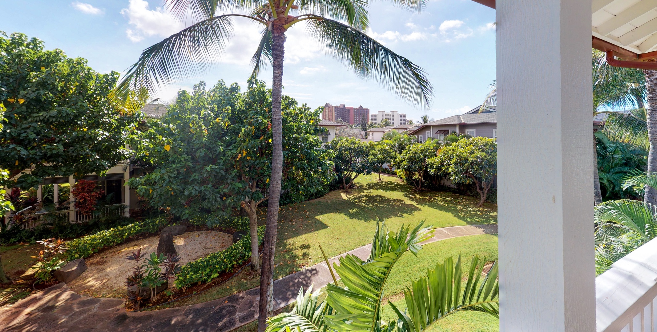 Kapolei Vacation Rentals, Coconut Plantation 1194-3 - A view of Disney from the condo.