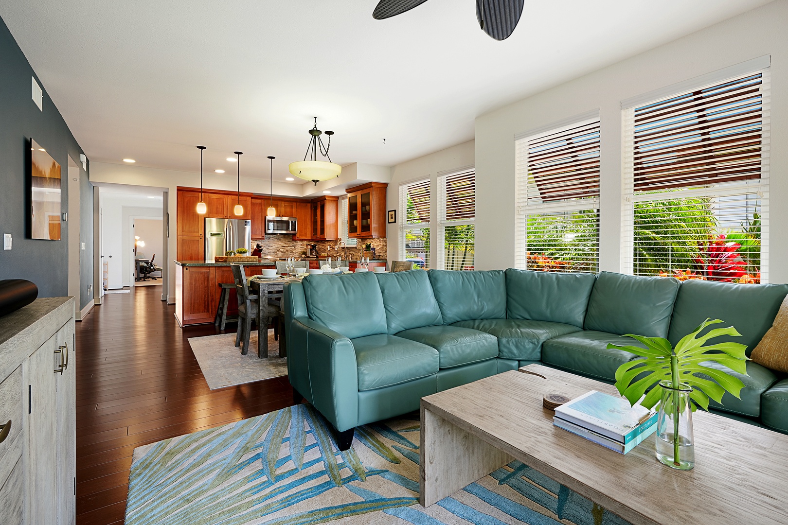 Koloa Vacation Rentals, Pili Mai 12A - Seamless flow and connection with an open-concept floor plan in the main area.