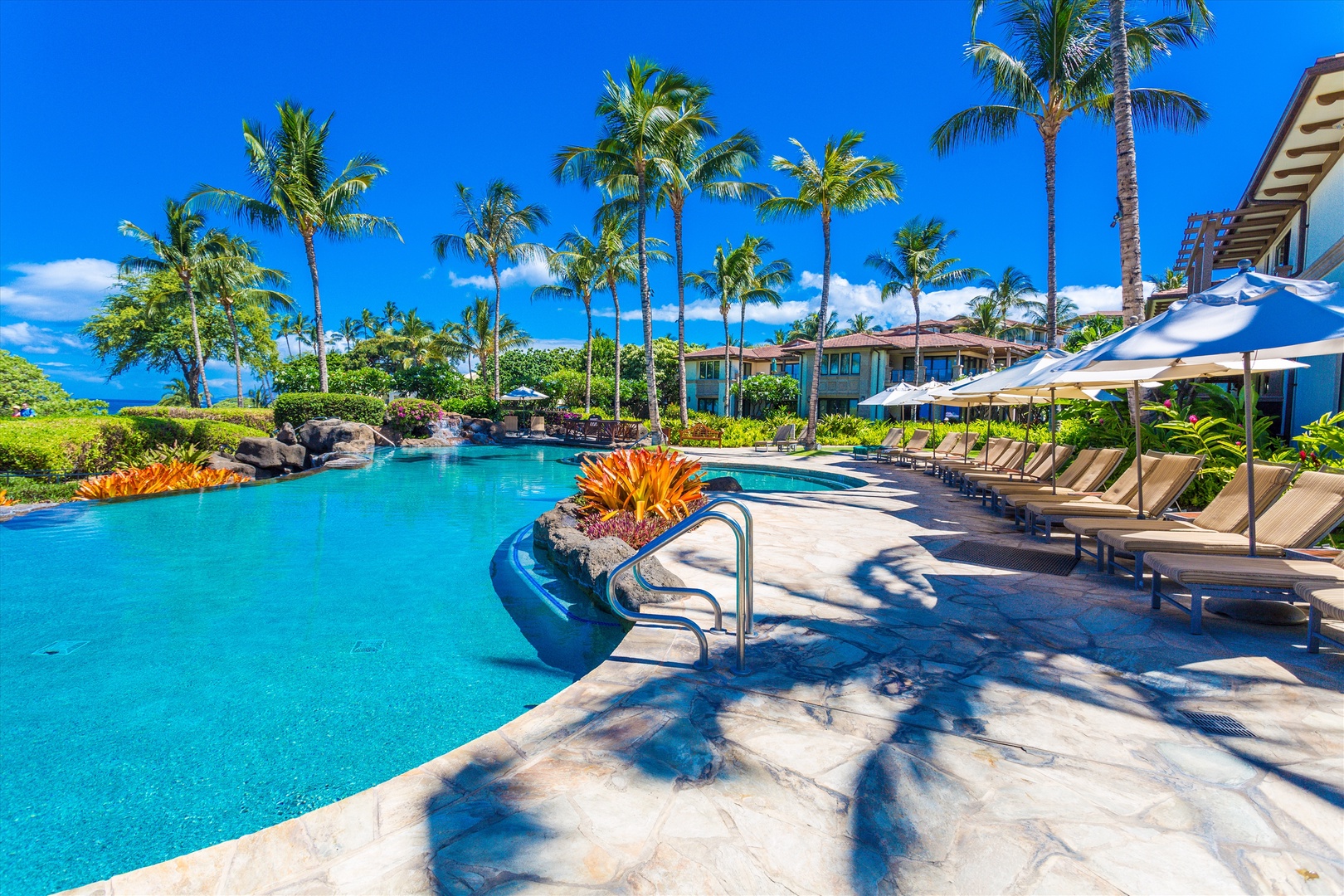 Wailea Vacation Rentals, Blue Ocean Suite H401 at Wailea Beach Villas* - Relax and Cool Off at the Oceanside Adult Only Pool