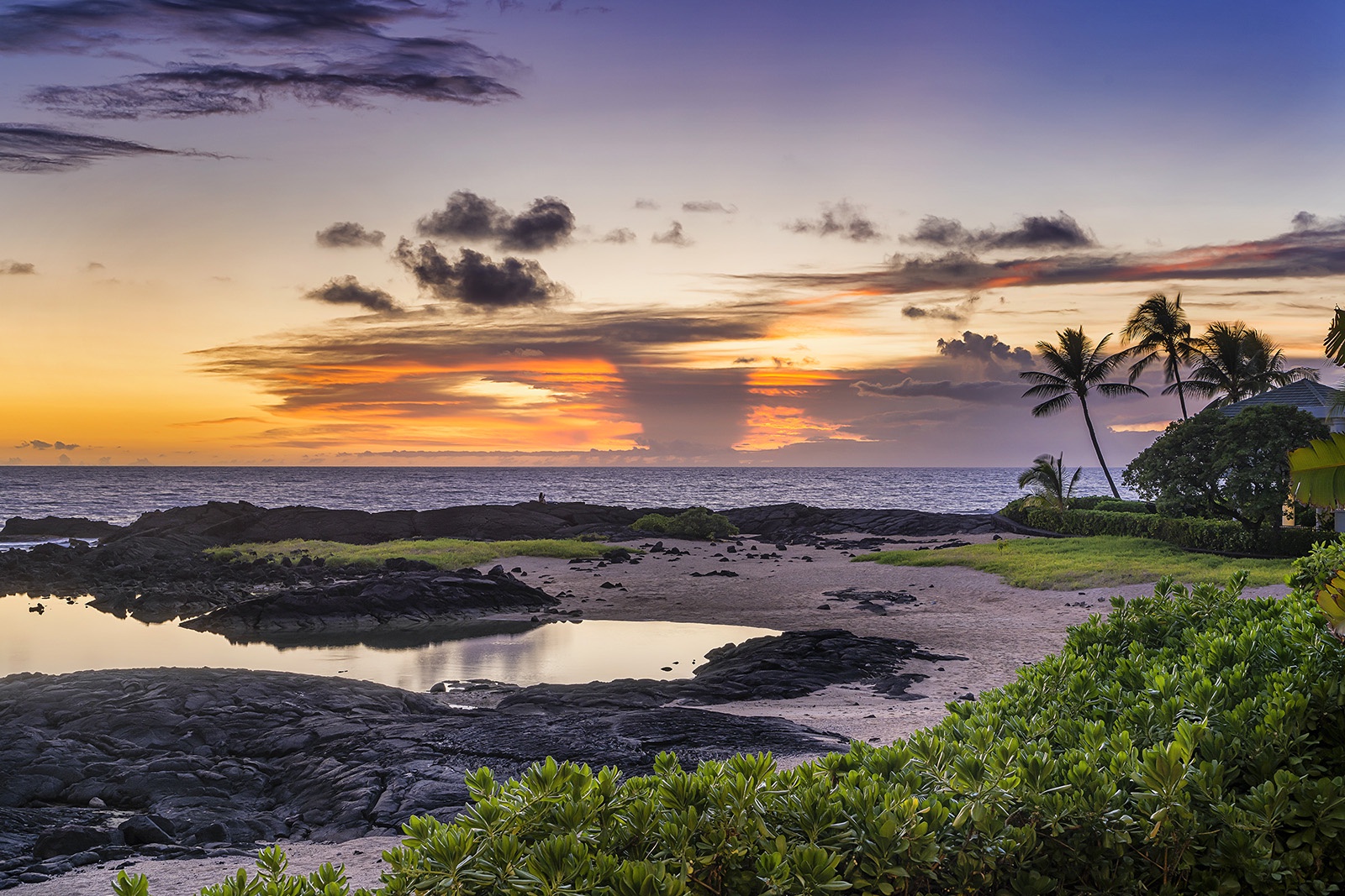 Kailua Kona Vacation Rentals, Mermaid Cove - Sunset from the Lanai at Mermaid Cove!