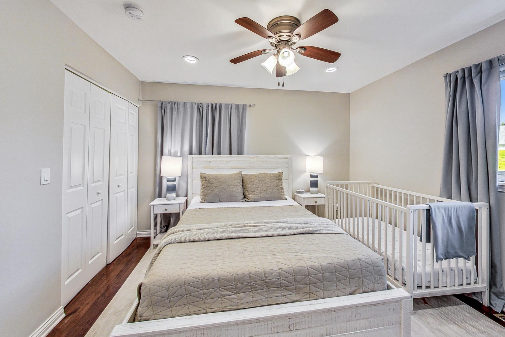 Primary Bedroom with Crib