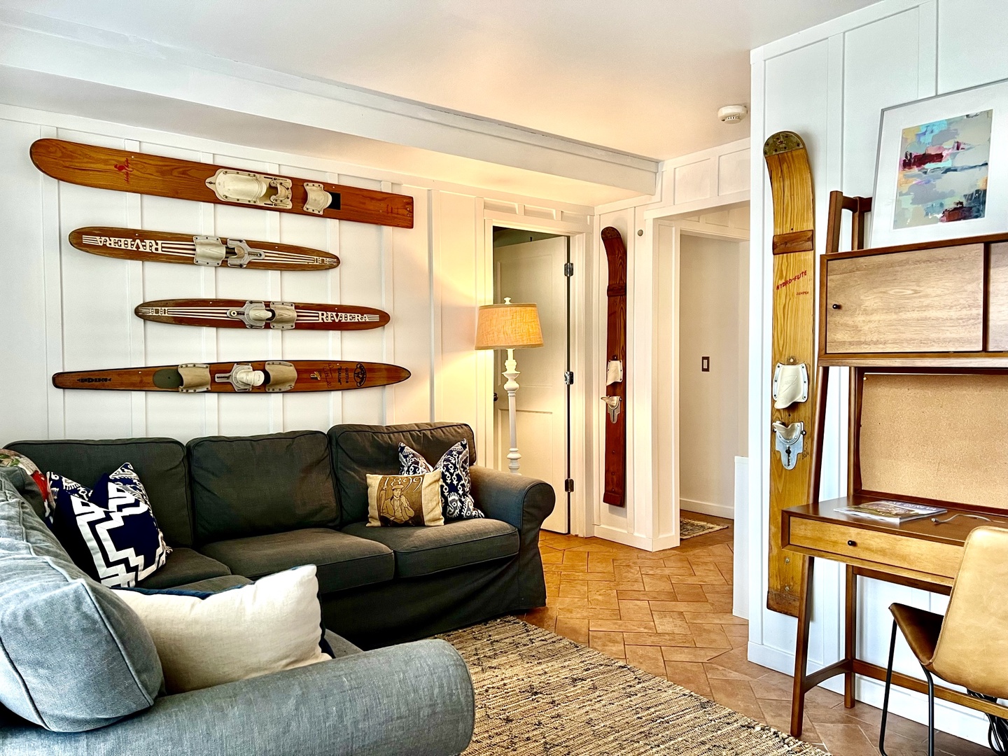 Lower Level Seating Area & Desk