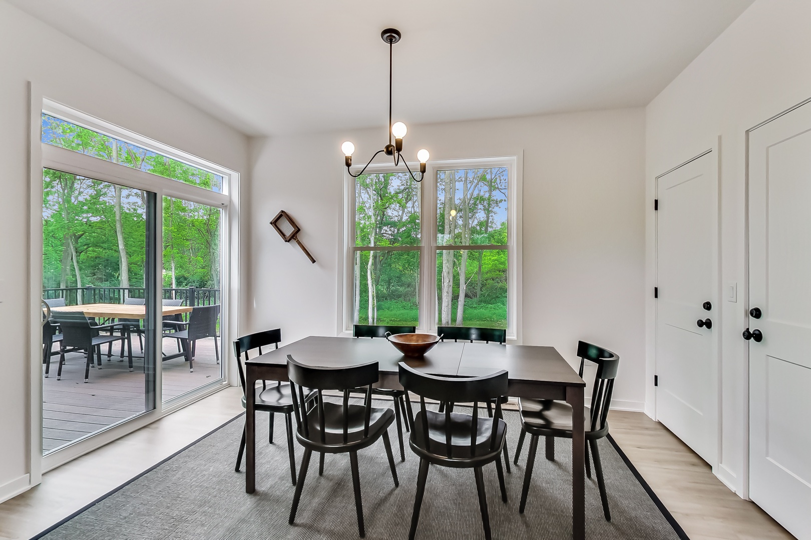 Dining Room Open to Deck