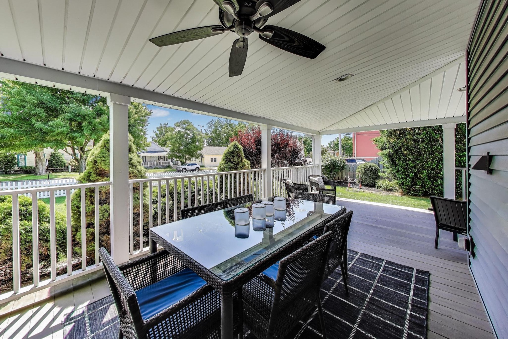 Covered Wraparound Porch Seating