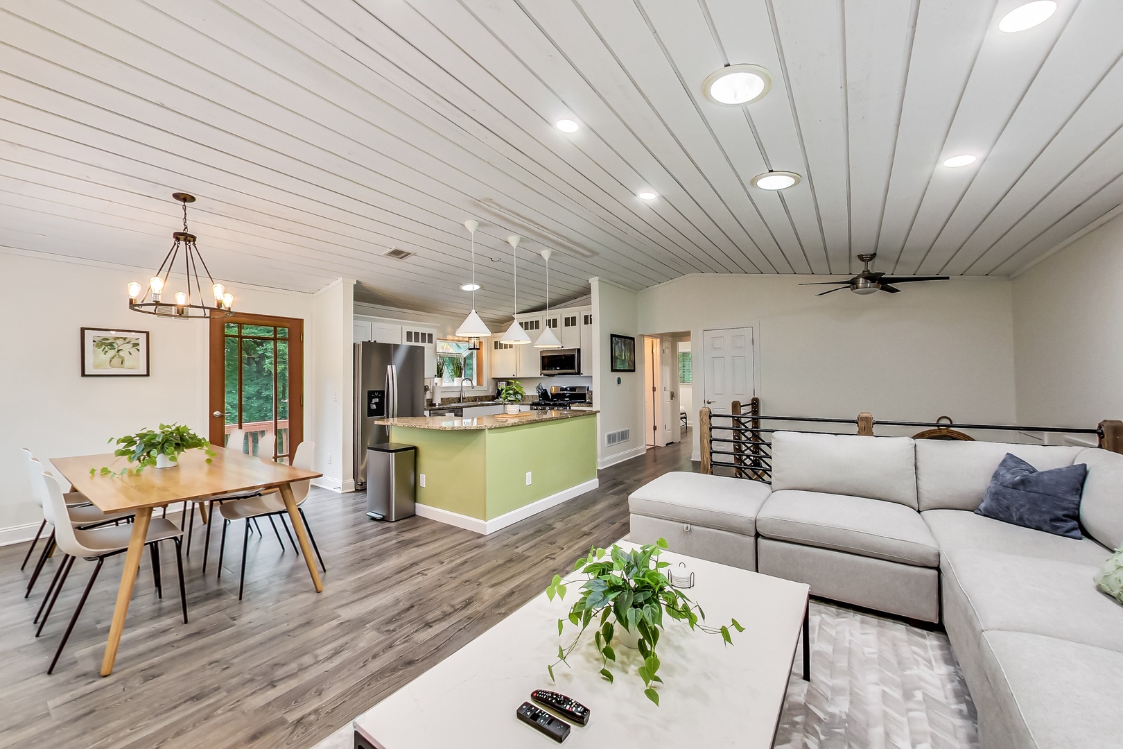 Kitchen View w/Natural Light Sky Lights