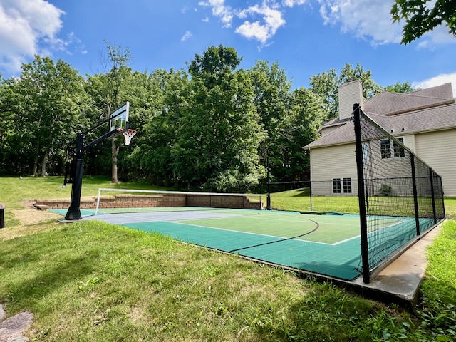 Private Pickleball Court in Backyard