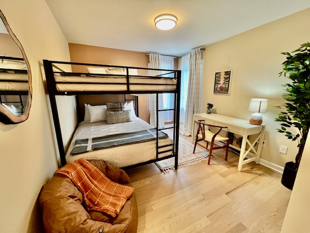 Upstairs - Bedroom 4 - Queen Over Queen Bunks