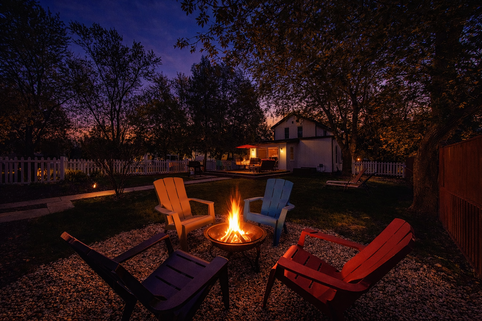 Twilight Fire Pit