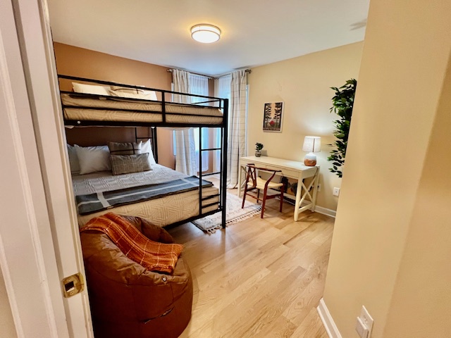Upstairs - Bedroom 4 - Queen Over Queen Bunks
