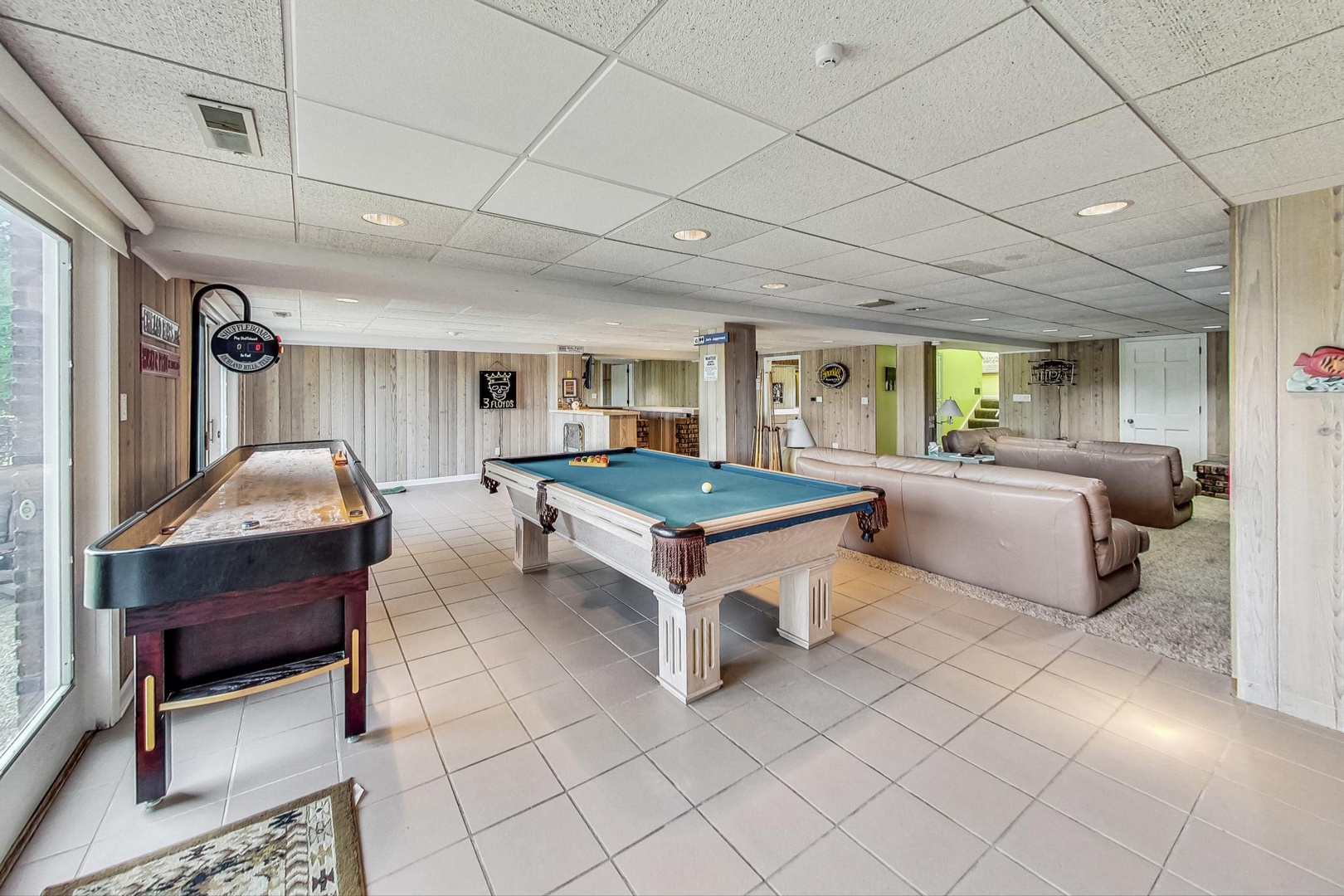 Pool Table and Shuffleboard