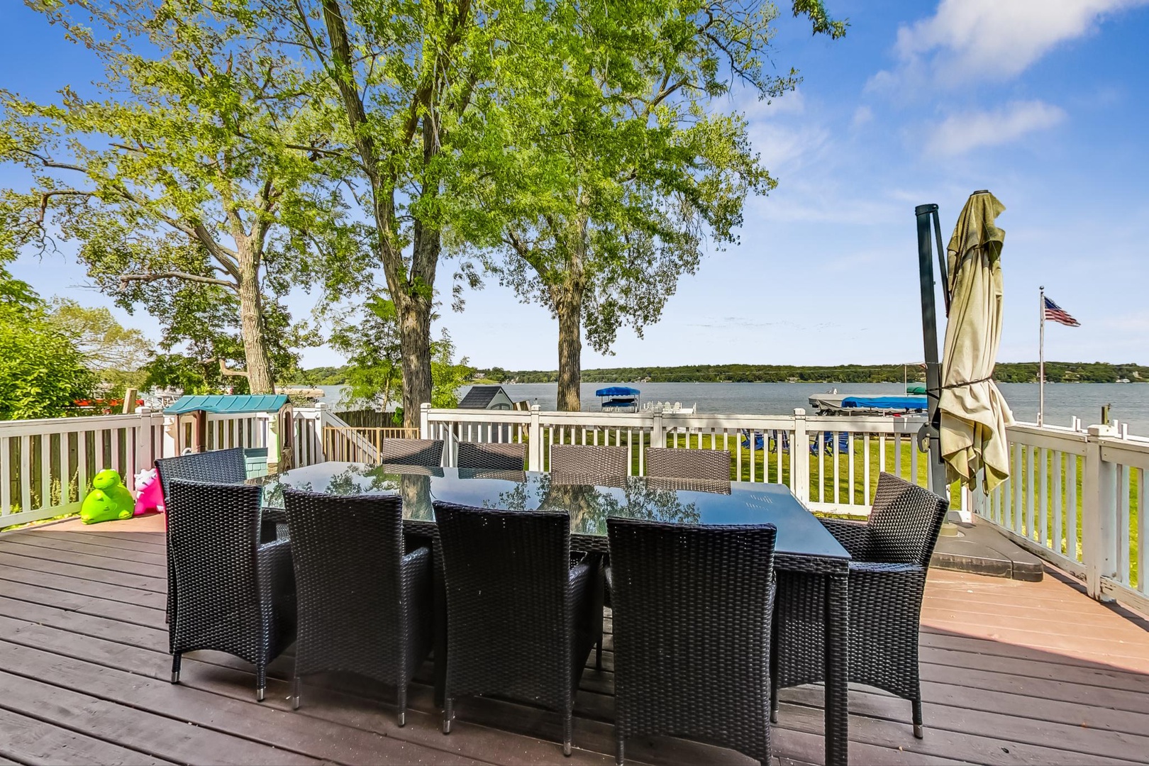 Deck with Lake View