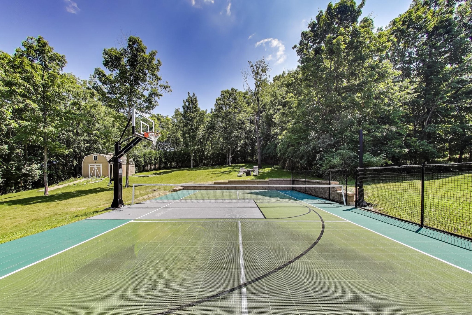 Private Pickleball and Basketball Court