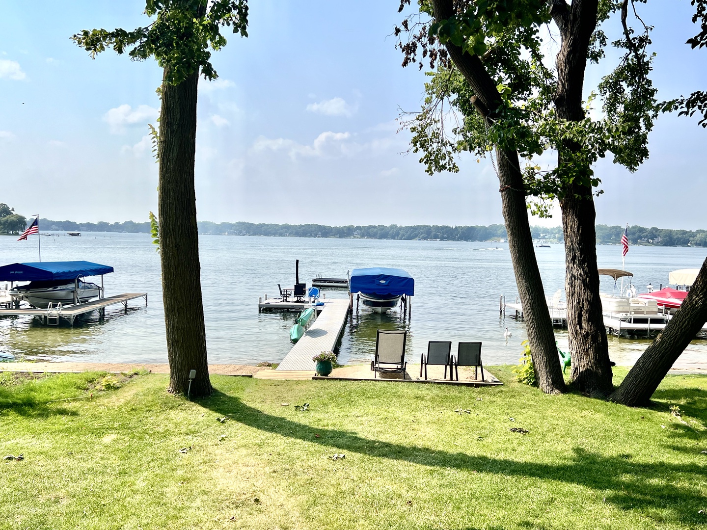 View From Deck to Powers Lake