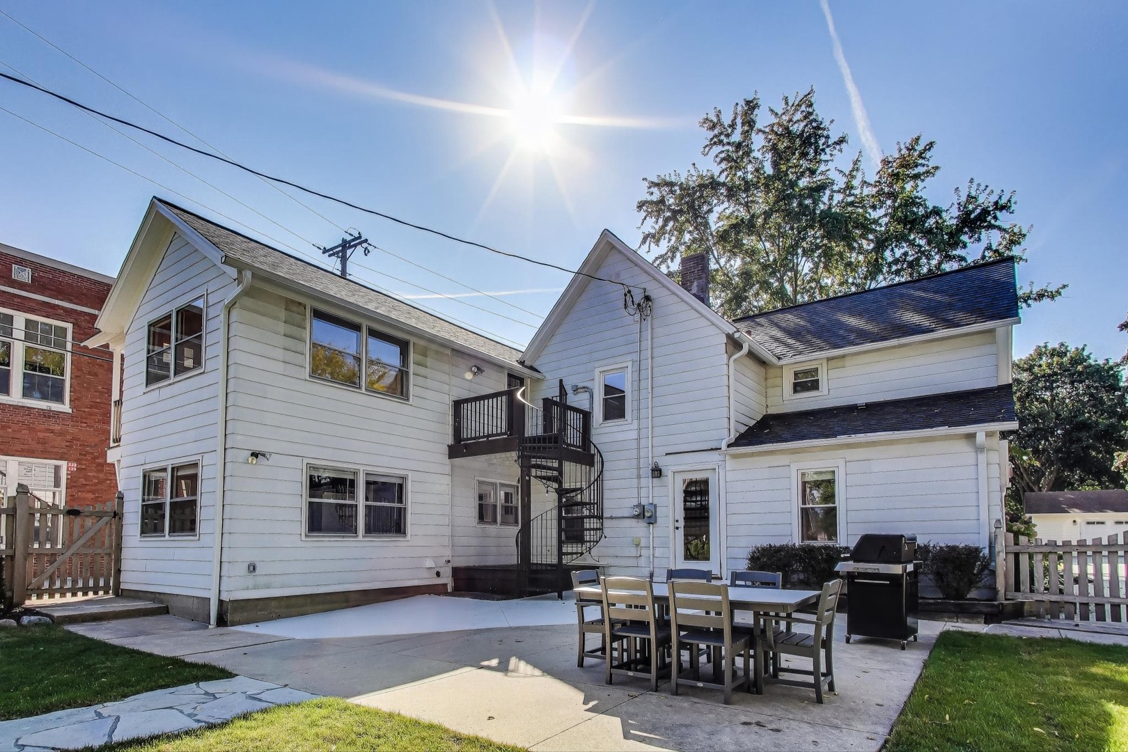 Backyard Patio with Gas Grill