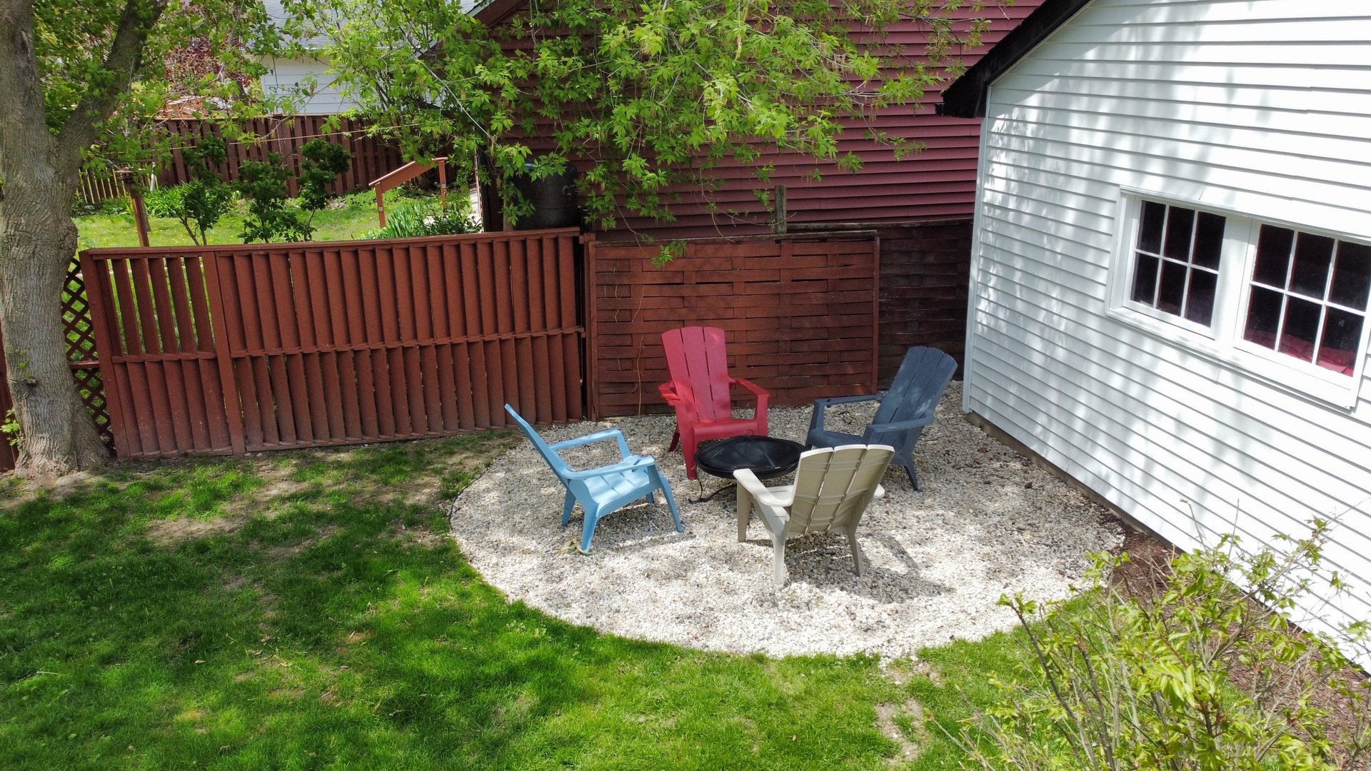 Backyard Fire Pit Area