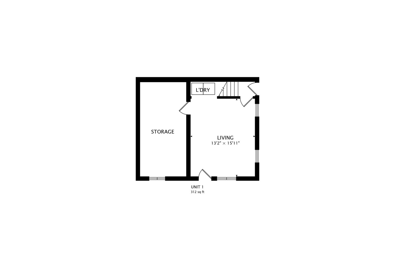 Level 1 Floor Plan (No Access to Storage)