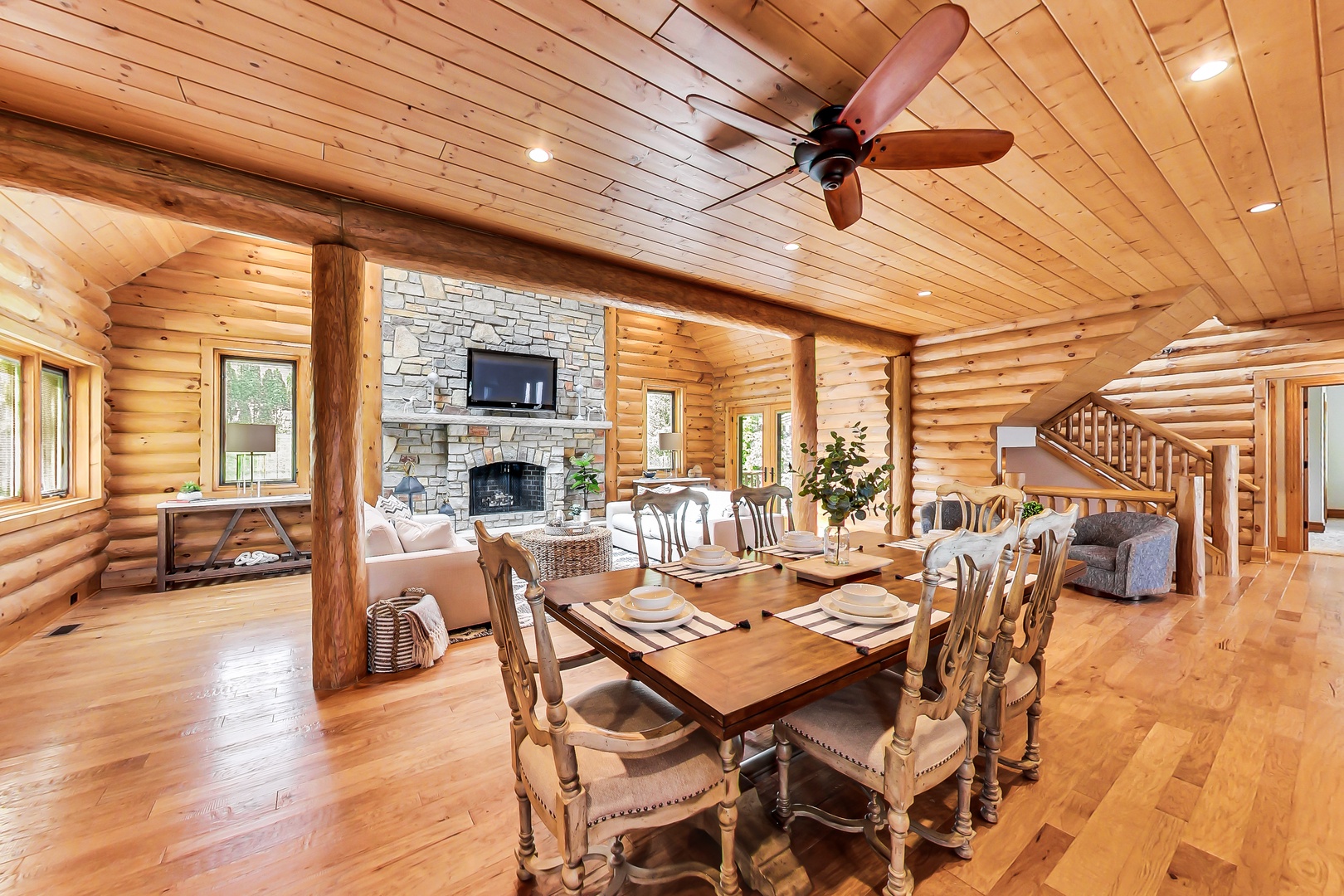 Open Dining to Living and Kitchen